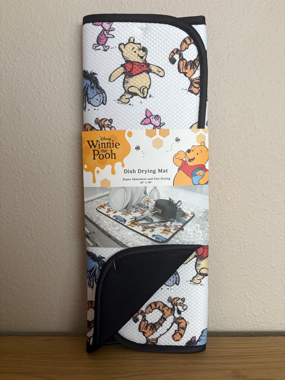 Disney Winnie the Pooh Dish Drying Mat 16x18 Tigger Eeyore Piglet New